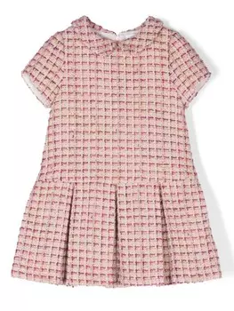 Твидовое платье Patachou, розовый