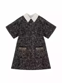 Твидовое платье с бахромой N°21, мультиколор