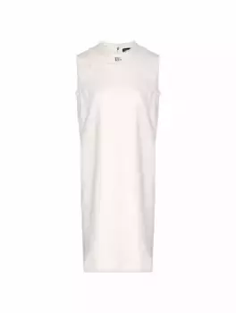 Твидовое платье с логотипом Dolce&Gabbana, белый