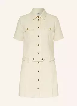 Твидовое платье Sandro, экрю