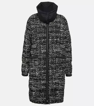 Твидовое пуховик rhone Moncler, мультиколор