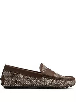 Твидовые лоферы Tod's, коричневый