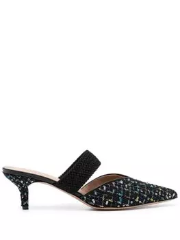 Твидовые мюли Maisie 45 Malone Souliers, синий