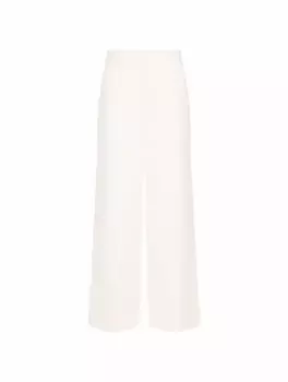 Твидовые широкие брюки Valentino Garavani, бежевый