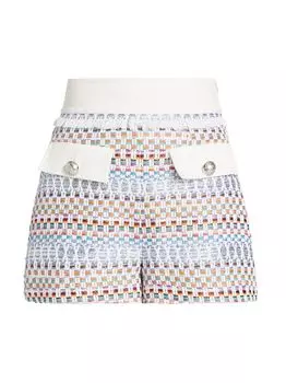 Твидовые шорты Bently с высокой посадкой Ramy Brook, разноцветный