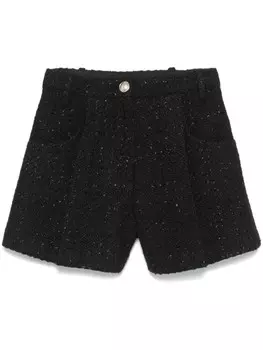 Твидовые шорты Maje, черный
