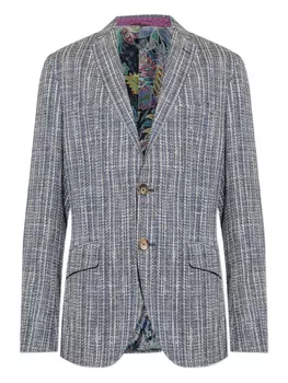 Твидовый блейзер ETRO, синий