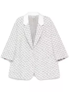 Твидовый блейзер THOM BROWNE, серый