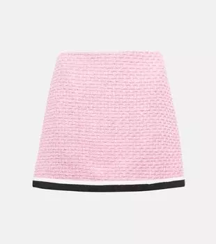 Твидовый мини-юбка Miu Miu, Rosa