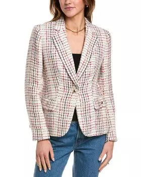 Твидовый пиджак Anne Klein, красный