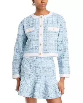 Твидовый пиджак AQUA, синий