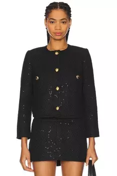 Твидовый пиджак bela Guizio, черный