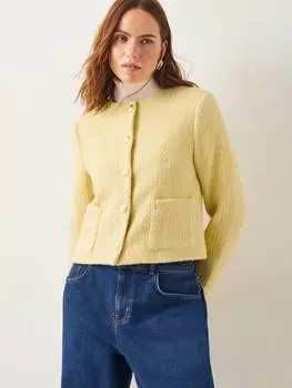 Твидовый пиджак maya Monsoon, желтый