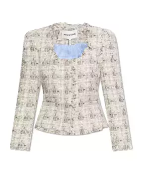 Твидовый пиджак Munthe, бежевый