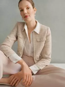 Твидовый пиджак oriana Hobbs, цвет Oyster