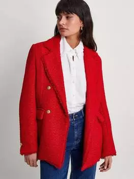 Твидовый пиджак rubi Monsoon, красный