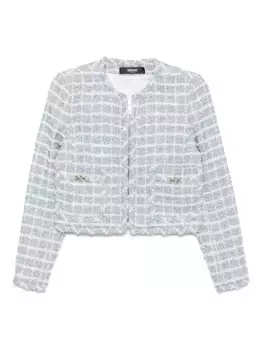 Твидовый пиджак VERSACE, синий