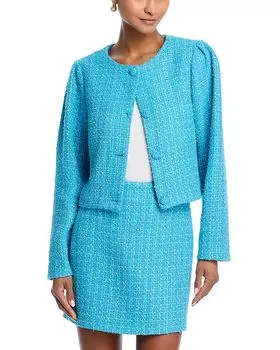 Твидовый жакет - эксклюзивный AQUA, синий