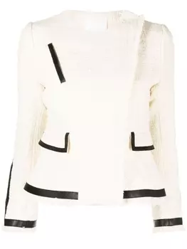 Твидовый жакет Mame Kurogouchi, белый