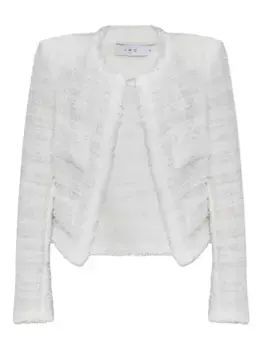 Твидовый жакет с карманами IRO, белый