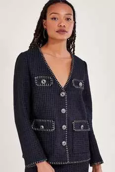 Твидовый жакет Тилли Monsoon, черный