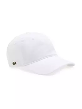Твиловая кепка из органического хлопка Lacoste, белый