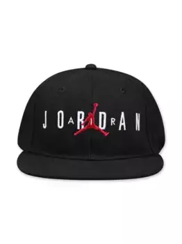 Твиловая кепка с вышитым логотипом Jordan Kids, черный