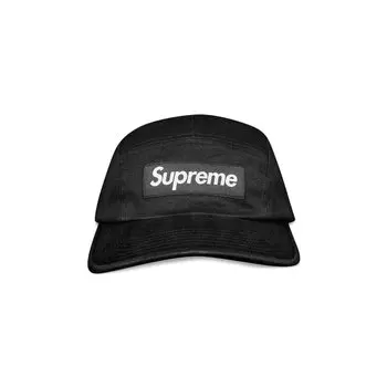 Твиловая кепка Supreme из ткани чинос, цвет Черный