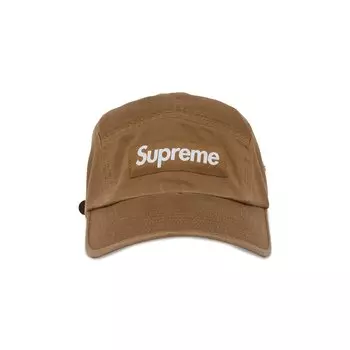 Твиловая кепка Supreme из ткани чинос, цвет Коричневый