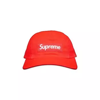 Твиловая кепка Supreme из ткани чинос, цвет Неоново-красный