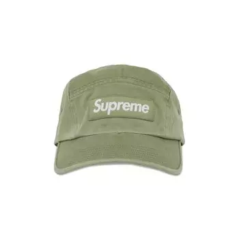 Твиловая кепка Supreme из ткани чинос, цвет Оливковый