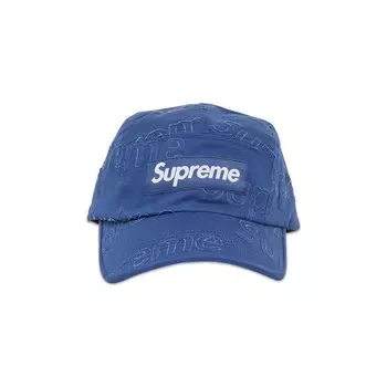 Твиловая кепка Supreme Lasered, темно-синяя