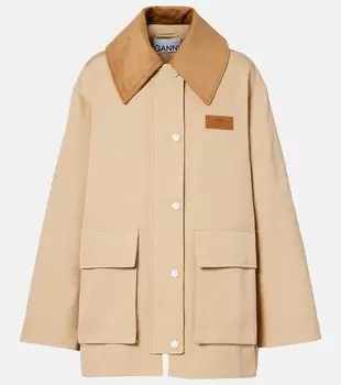 Твиловая куртка Ganni, Pale Khaki