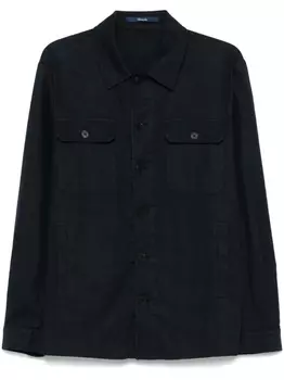 Твиловая куртка-рубашка Drumohr, синий