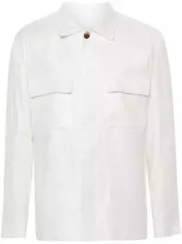 Твиловая куртка-рубашка Lardini, белый