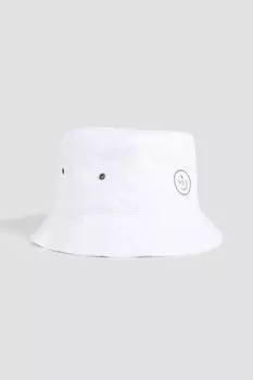 Твиловая панама с вышивкой SER.O.YA, белый