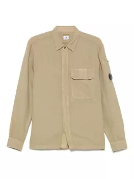 Твиловая рубашка C.P. Company, зеленый