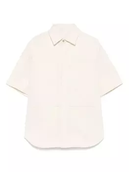 Твиловая рубашка Jil Sander, нейтральный