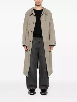 Твиловое пальто Balenciaga, серый