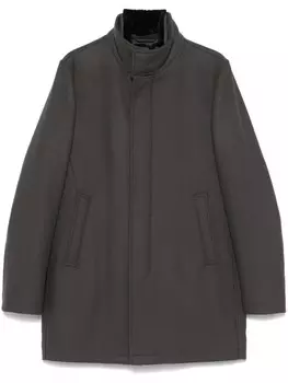 Твиловое пальто Herno, серый