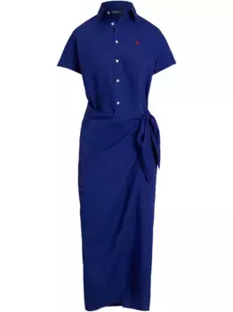 Твиловое платье-рубашка POLO RALPH LAUREN, синий