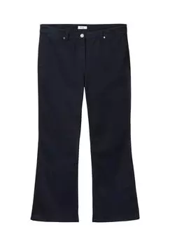 Твиловые брюки Bootcut с моделирующей вставкой sheego, цвет Nachtblau