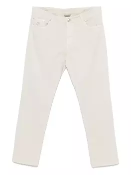 Твиловые брюки Brunello Cucinelli, нейтральный