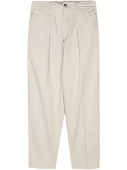 Твиловые брюки Dominique Dell'oglio, нейтральный цвет