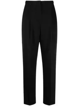 Твиловые брюки из шерсти Tory Burch, черный