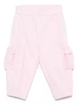 Твиловые брюки карго Monnalisa, розовый