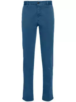 Твиловые брюки прямого кроя Incotex, синий