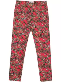 Твиловые брюки с логотипом Orb Vivienne Westwood, красный