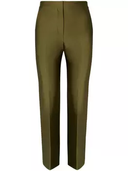 Твиловые брюки Tory Burch, зеленый