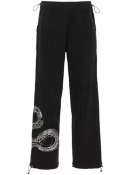 Твиловые брюки Yas с бисером AllSaints, черный